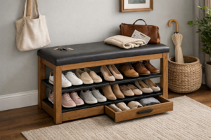 Shoes Rack with Seat Stylish & Space-Saving Storage