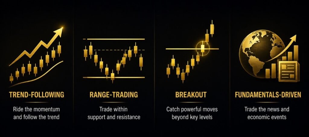 Fig 1.1 fundamentals-driven gold trading approaches